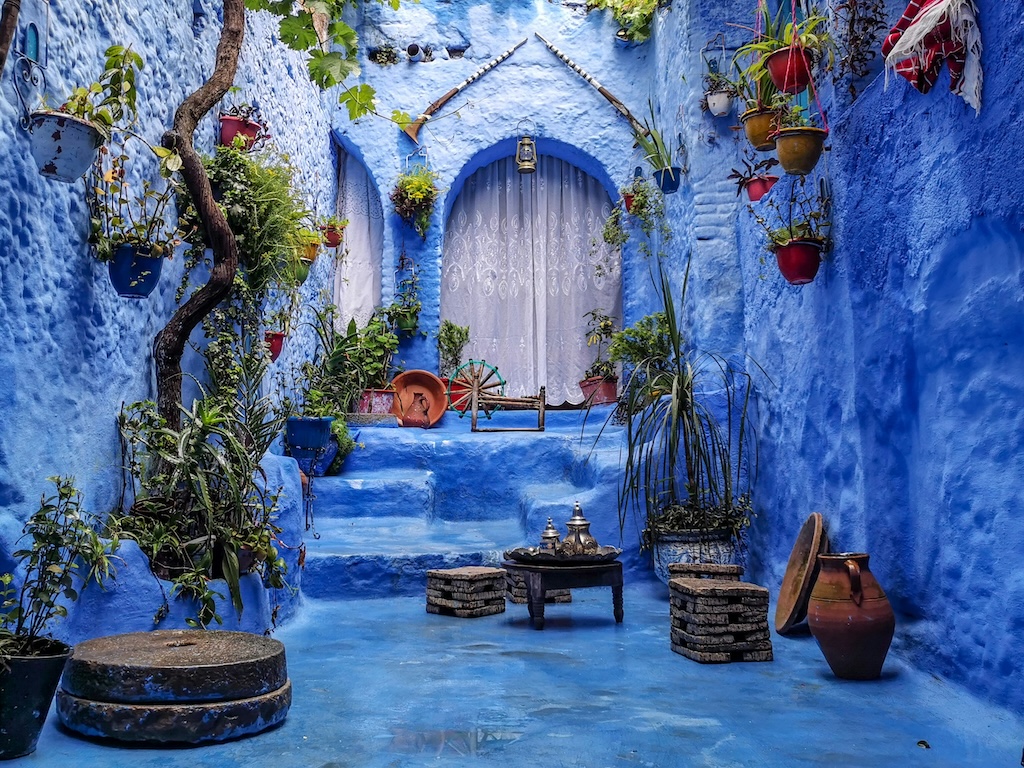 Villages bleu et blanc Maroc