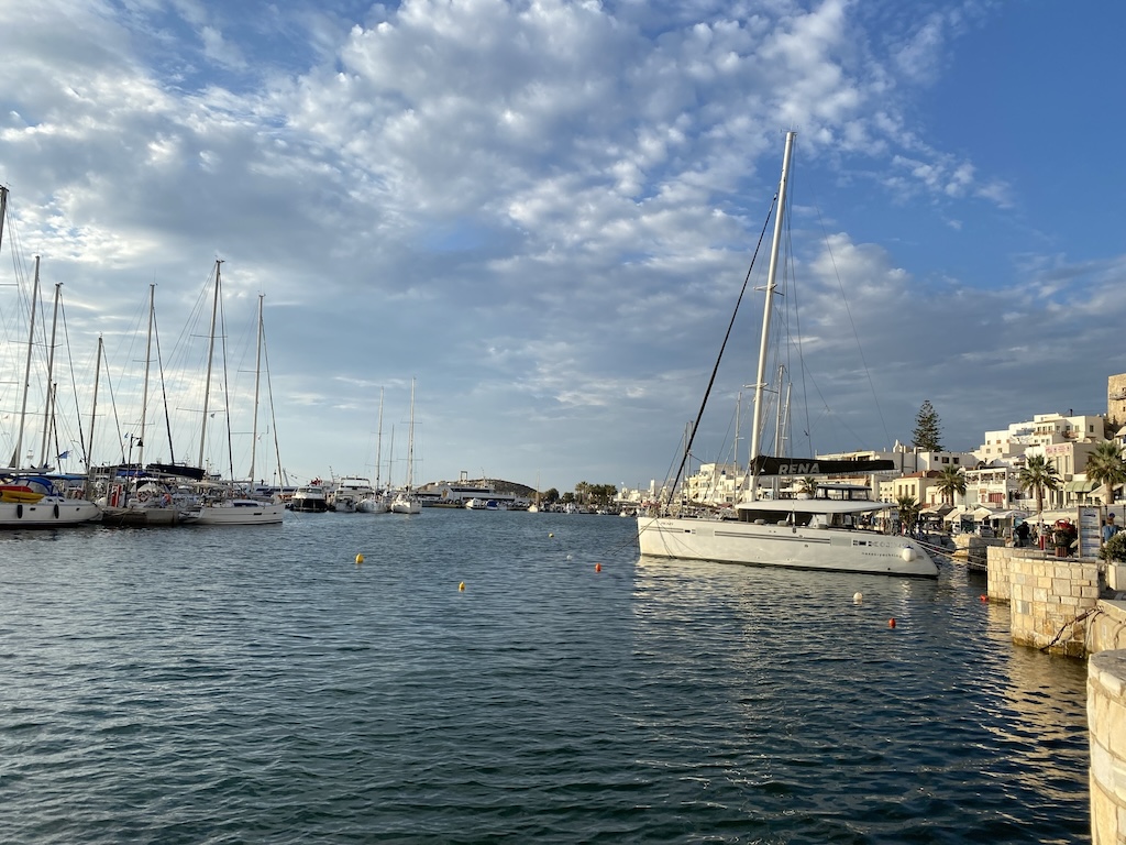 les ports de peche à Naxos