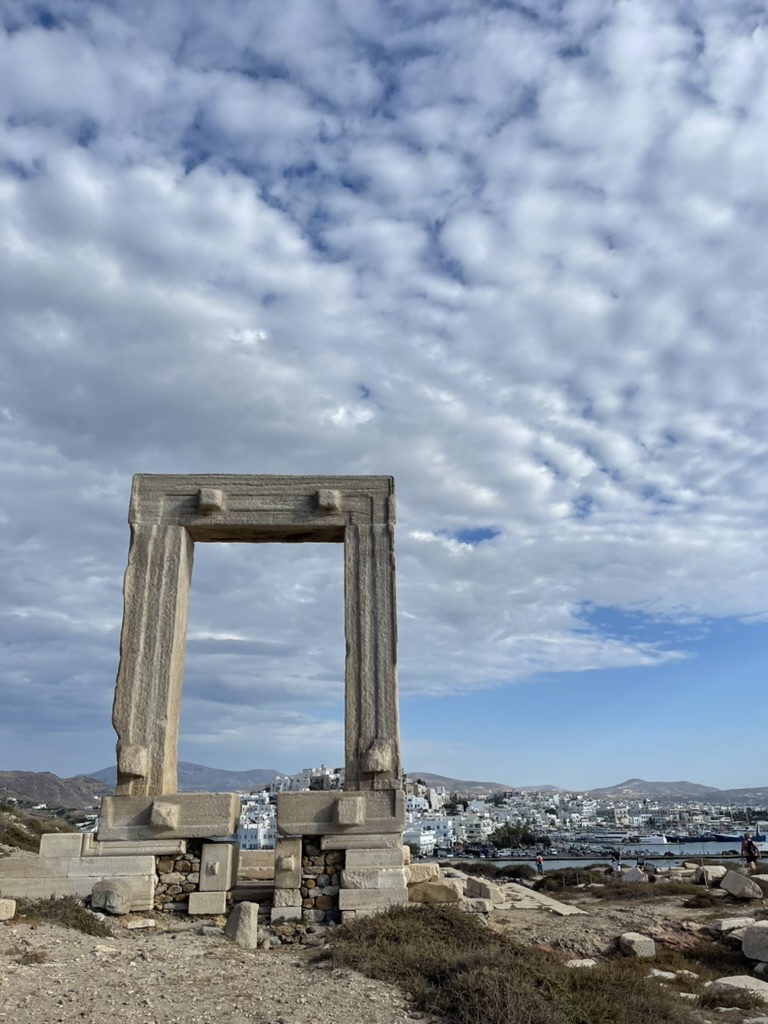 visite du temple d'apollon à Naxos