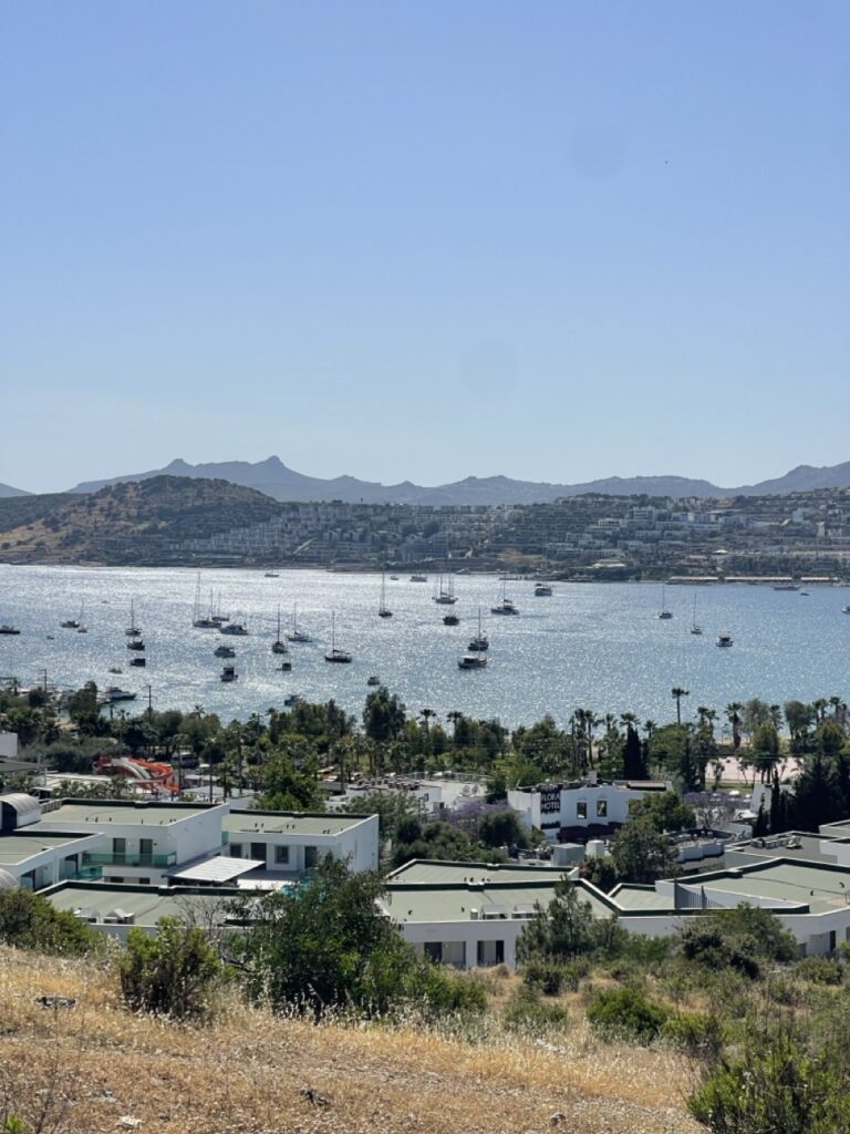 magnifique vue sur la mer à bodrum 